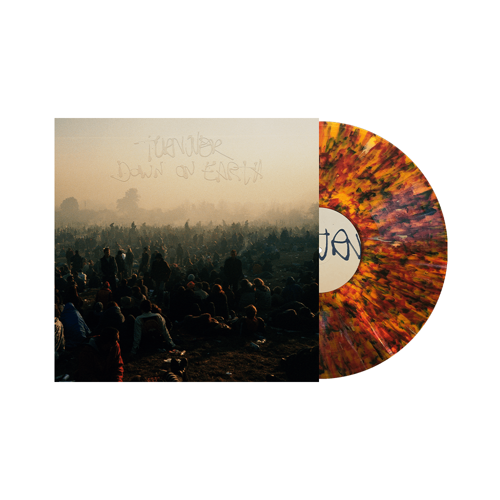 Down On Earth 12" Vinyl - Orange w/ Black Splatter image 0