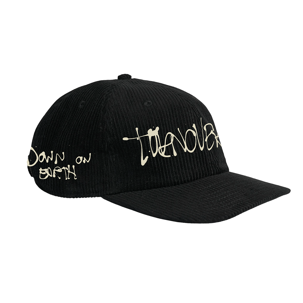 Down On Earth Corduroy Cap - Black image 1