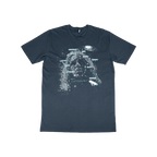 Peripheral Vision Tracklist Tee - Petrol Blue (Staple) image 1