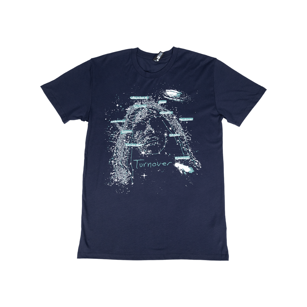Peripheral Vision Tracklist Tee - Cobalt image 1