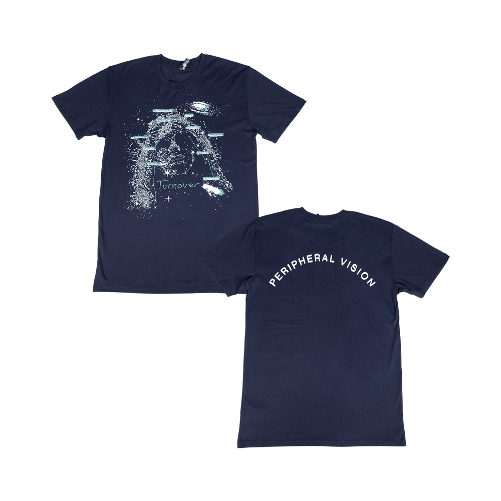 Peripheral Vision Tracklist Tee - Cobalt image 0