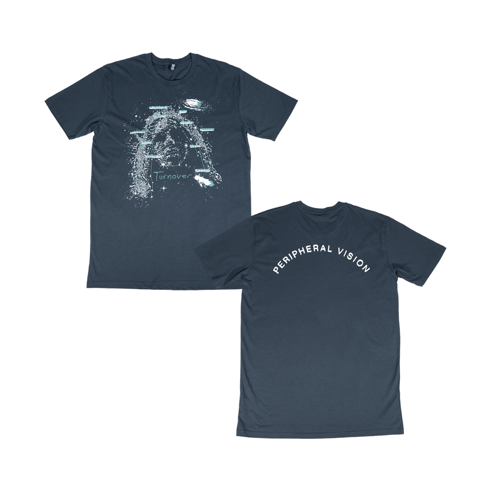Peripheral Vision Tracklist Tee - Petrol Blue (Staple) image 0